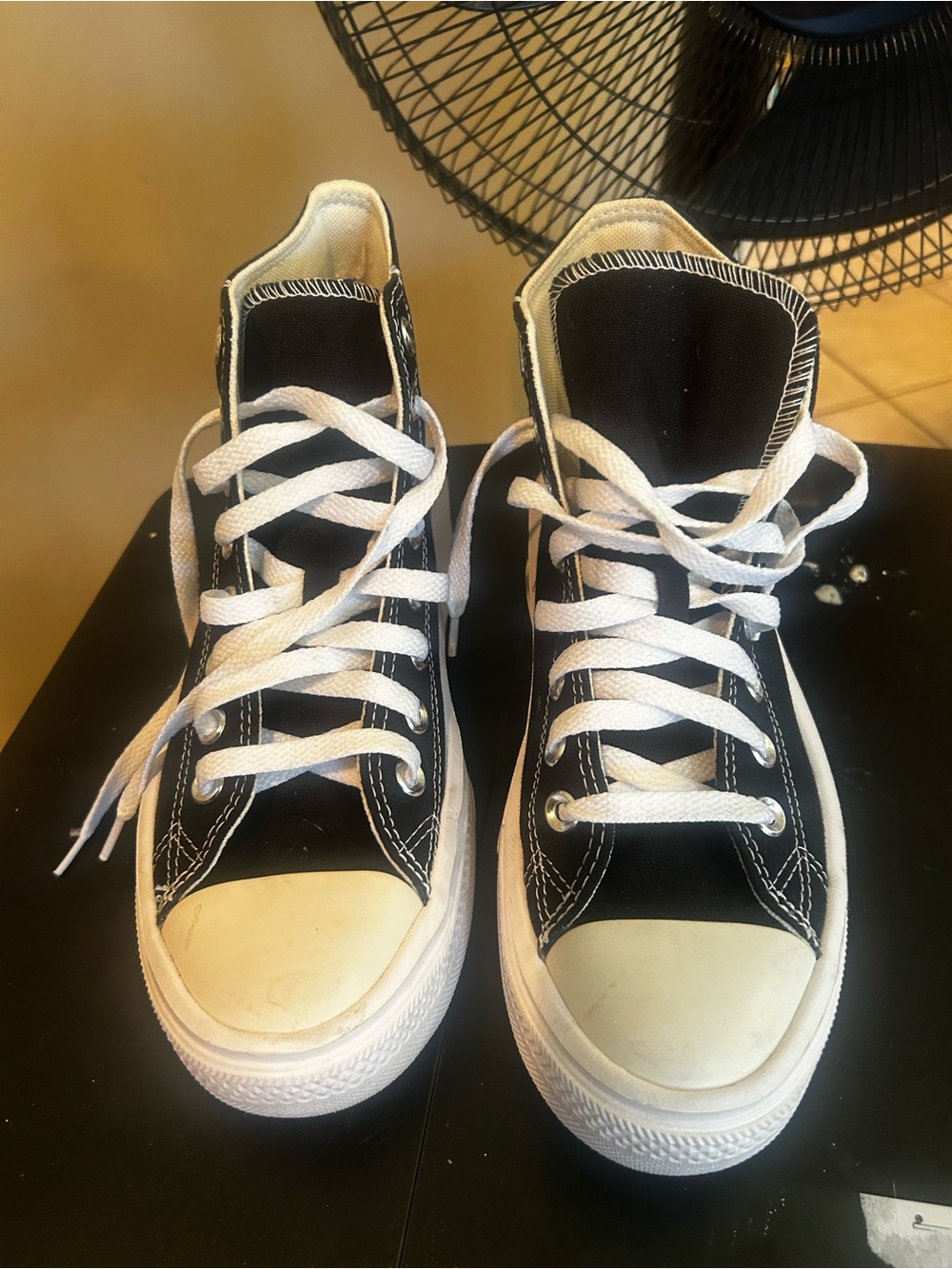 Converse Kids Black and White Classic High-Top Sneakers